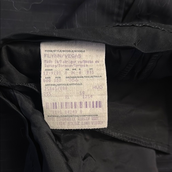 Hugo Boss Black Dress Pants with Subtle Texture - Picture 6 of 6